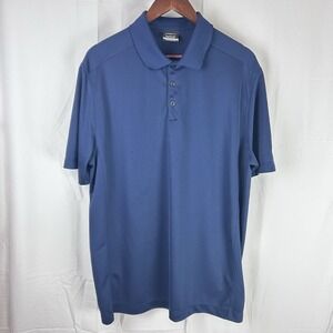 Nike Golf Polo Shirt Mens XL Dri Fit Performance Navy Short‎ Sleeve Athletic